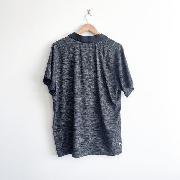 Head Mens Golf Polo Shirt Collared Athletic Short Sleeve Gray Heather XL - Picture 2 of 7